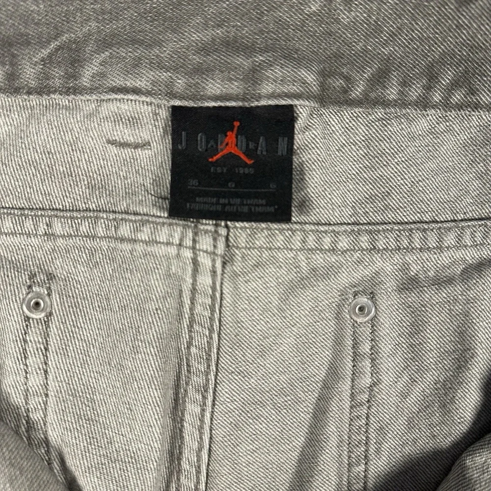 NWT Nike Air Jordan Jumpman Denim‎ Jeans Men Size 36 Flat Pewter Loose Fit Retro